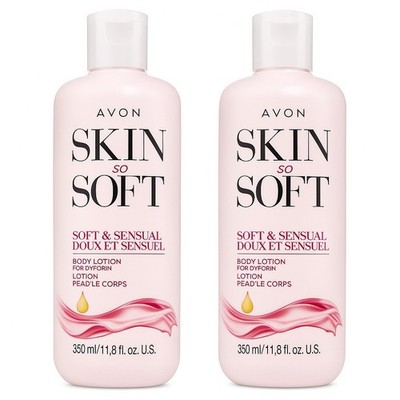 Avon Skin So Soft Soft & Sensual Body Lotion For Dry Skin 11.8oz Lot Of 2