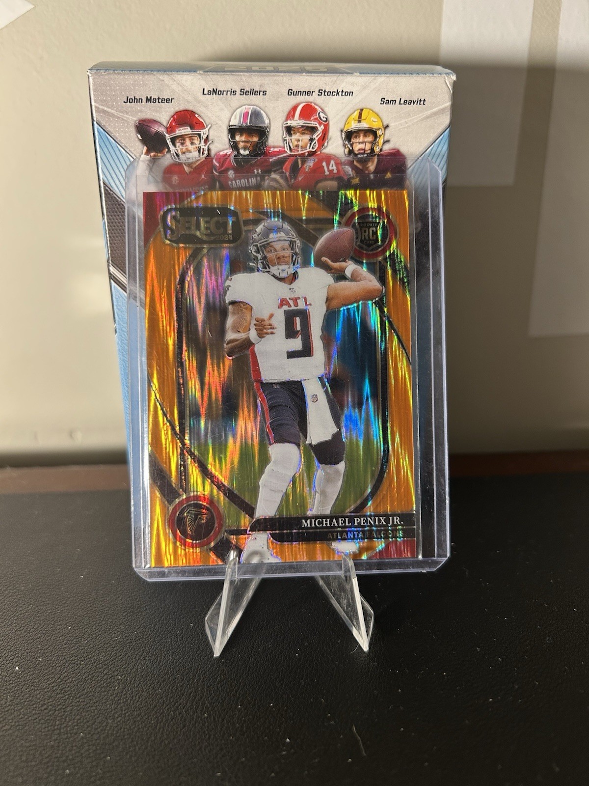 2024 Panini Select -  Michael Penix Jr. #235 Orange Shock Prizm /399 (RC)