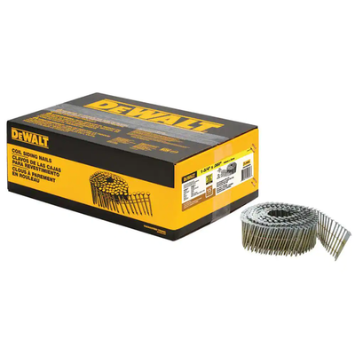 #ad #ad Dewalt 1 3 4 in X 0 080 in Galvanized Metal Ring Shank Coil Nails 4200 Pieces $162.35