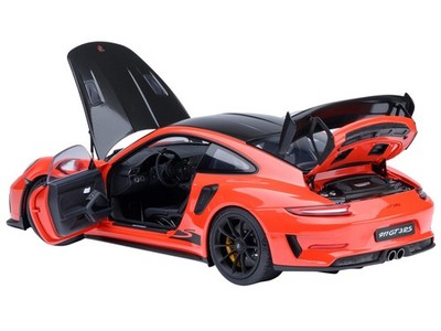 AUTOart Porsche 911 GT3 RS 4.0 オレンジ 1/18 PORSCHE 911 (991.2) GT3 RS WEISSACH PACKAGE LAVA ORANGE 1/18 BY