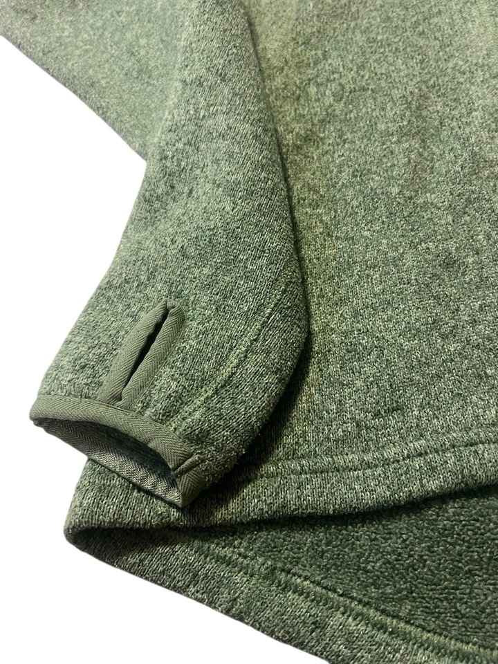 Suéter polar verde The North Face para mujer pequeño 1/4 botón Foto 2 de 4