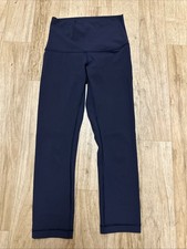 Lululemon Women's 4 Wunder Under Crop Hi-Rise Full-On Luxtreme 21" Navy