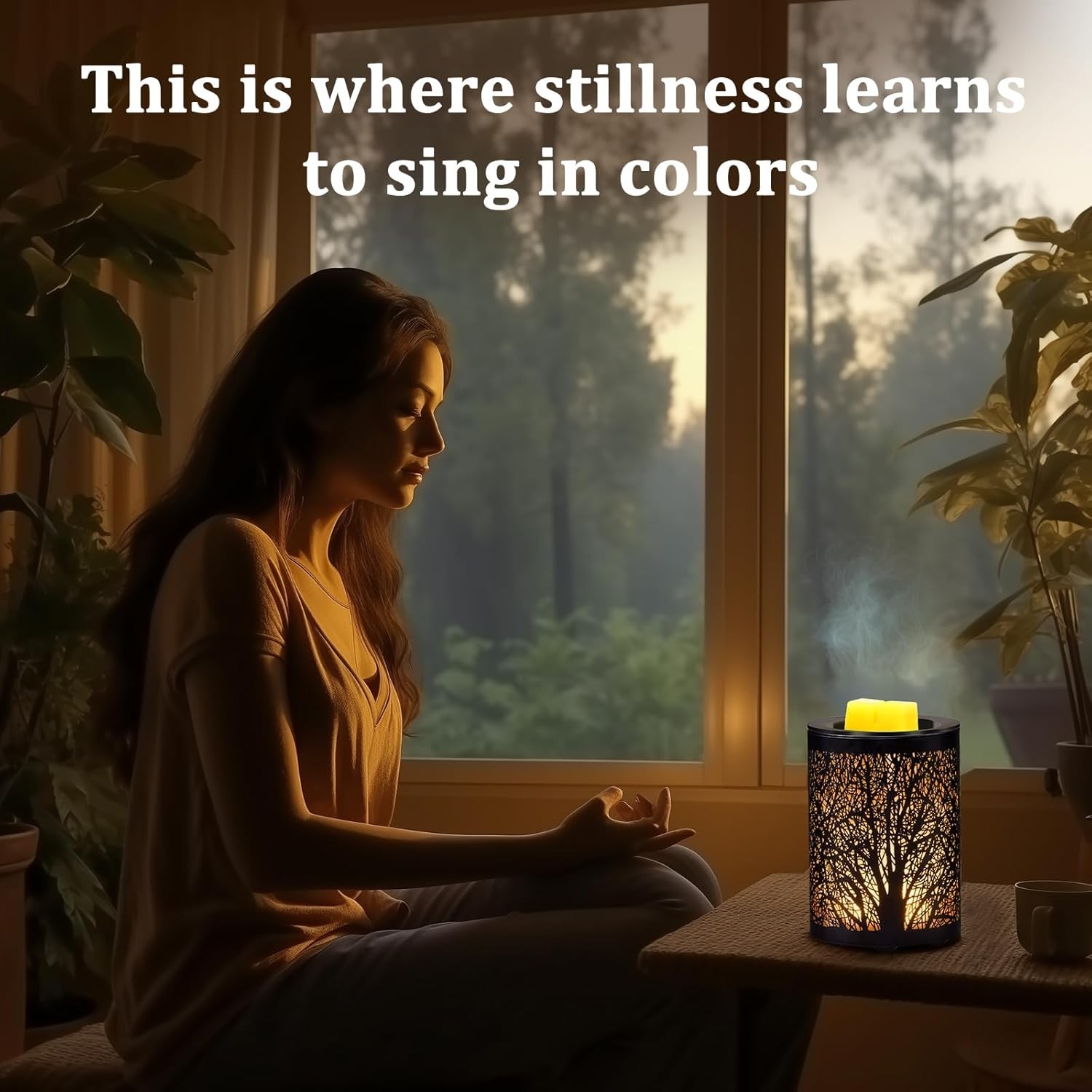 Tree Metal Wax Warmer - Electric Fragrance Candle Oil Burner for Wax 7 Colors LE
