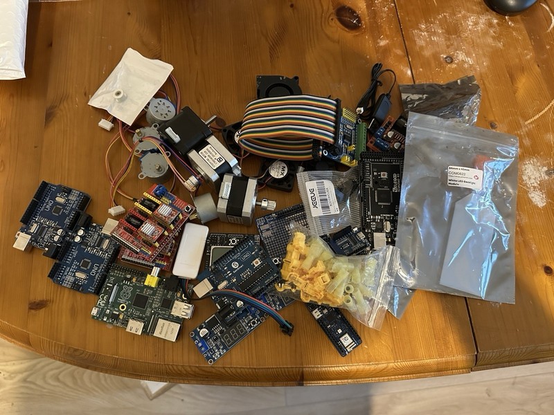 Job Lot Of IOT Sensors, Motors And Microcontrollers. Raspberry Pi Arduino Esp32