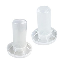 Automatic Chicken Feeder Poultry Feeder Bucket No Waste Hen Supplies with Ports