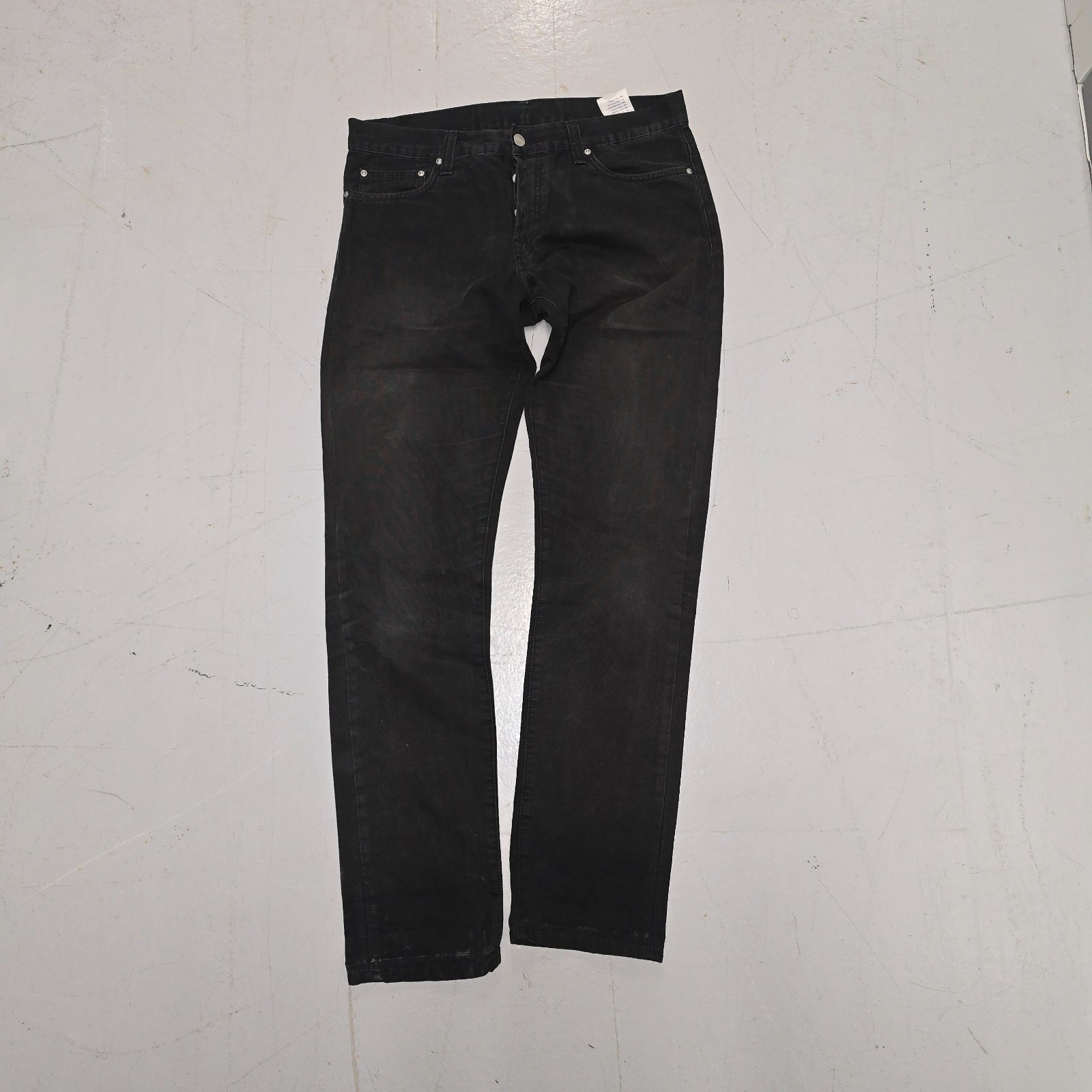 Carhartt WIP Buccaneer Pant Jeans Black Denim 31x32 Tapered Fit I013299 image 2