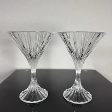 Set Of 2 Mikasa Park Lane Martini Cocktail Glasses No Longer Made