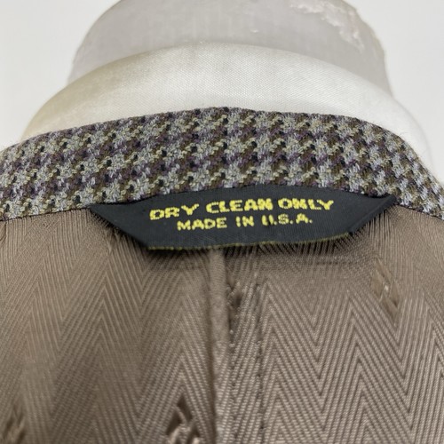 Despos Bespoke USA Made Sport Coat Mens 44L Multicolor Textured Three Buttons - Picture 9 of 10