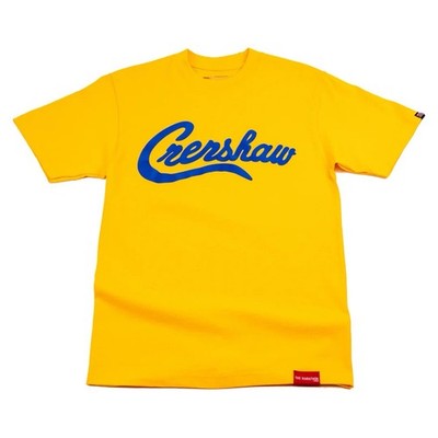 The Marathon Clothing Limited Edition Crenshaw T-Shirt- Gold/Royal Size Small