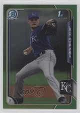 2015 Bowman Draft Chrome Green Refractor 25/99 Josh Staumont #144 sh7