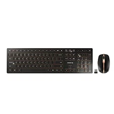 Cherry Wireless Keyboard And Mouse Set Bluetooth Rechargeable Desktop Combo B...