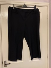 BHS ladies navy trousers size 22 inside leg 25.5 inches