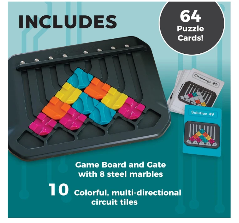 MindWare Marble Circuit – Logic Puzzle Game, 64 Challenges | Free Shipping - Image 3 of 4