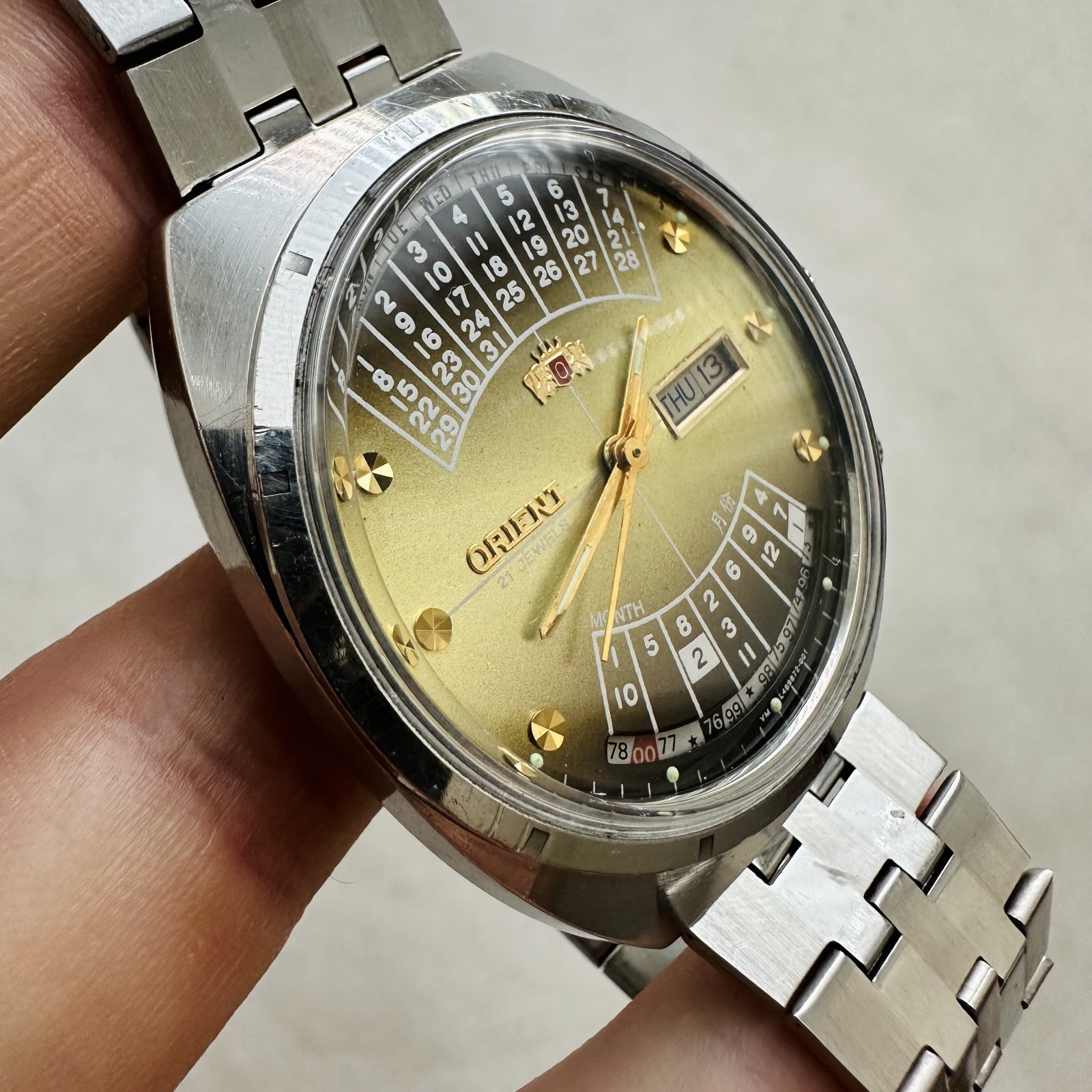 ORIENT College Automatic Multi Year vtg Watch Jap… - image 2