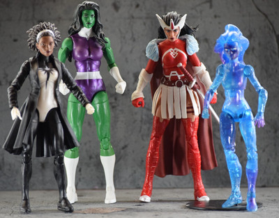 Marvel Legends A Force X4 Figures ONLY, TRU Exclusive LOOSE with Box (BIB)