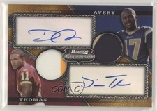 2008 Bowman Sterling /75 Donnie Avery Devin Thomas #AR-17 Auto 04fr