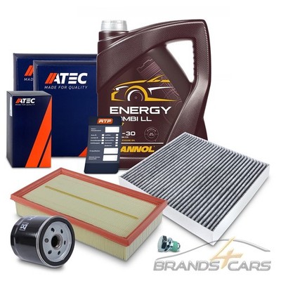 ATEC INSPEKTIONSPAKET SET A + MOTORÖL FÜR VW POLO 6 AUDI A1 SEAT IBIZA 5 1.0-1.5