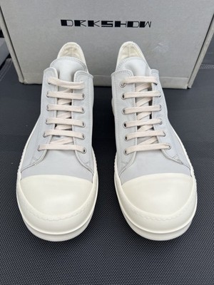Rick Owens DRKSHDW Ramones Schuhe Low Sneaker Gr.41 beige Made In Italy