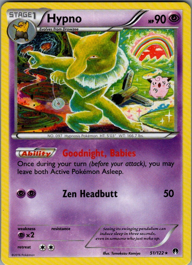 Hypno Rare Normal XY - BREAKpoint 51/122 NM