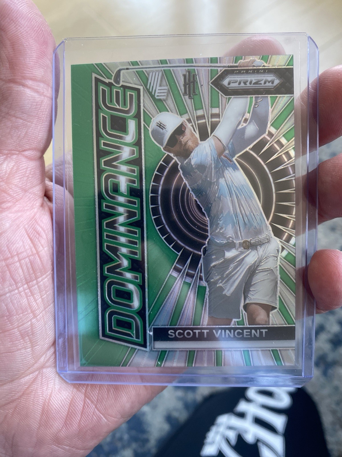 Scott Vincent 2024 Panini Prizm Liv Golf Dominance Green Prizm Parallel /18 SSP