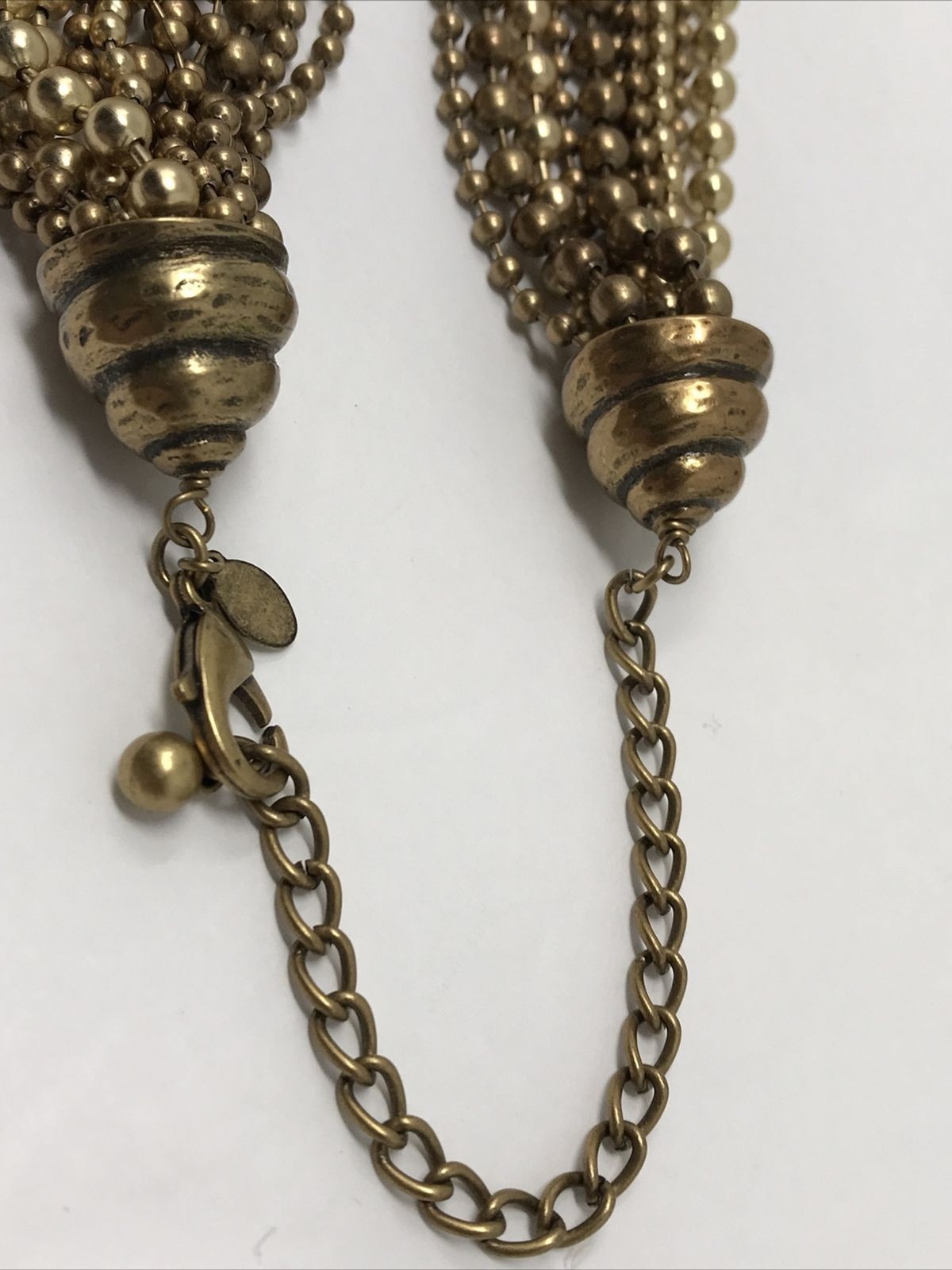 CHICO'S Necklace Multi Strand Layer Chains Gold T… - image 12