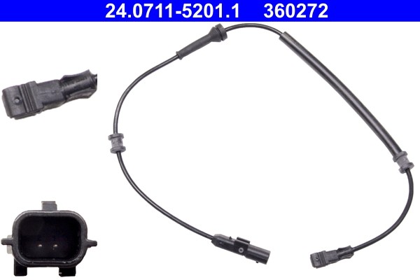 Fits ATE 24.0711-5201.1 ABS SENSOR RENAULT LAGUNA II 06-07 REAR  ⭐UK Stock⭐