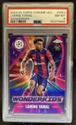 2023-24 Topps Chrome UEFA Lamine Yamal Wonderkids RC #WK-3 Barcelona PSA 8