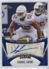 2021 Leaf Draft Auto Blue Samuel Cosmi #BA-SC1 Rookie Auto RC 3h7