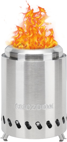 Tragbare Tischfeuerstelle mit Ständer, 5,5" Edelstahl Mini Outdoor Low Sm - Bild 10 von 16