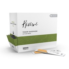 D'Addario Organic Reserve Tenor Saxophone Reeds, Strength 3.0 , 25-Pack