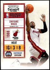 2010-11 Playoff Contenders Patches #91 Dwyane Wade E1