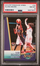 2014 Rittenhouse Wnba #34 Alana Beard PSA 8 Duke Blue Devils LA Sparks