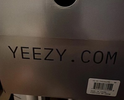 Authentic YEEZY YZY YS-01 Slide Chocolate DS Size 10 Men s