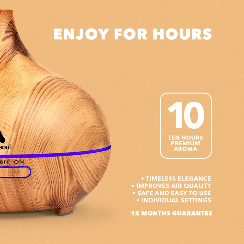 Aerosoul CONE Aroma Diffuser 500ml | Ultraschall Duftöl Diffusor Luftbefeuchter - Bild 3 von 4