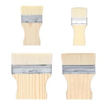 4pcs Flat Paddle Paint Brush Set, Large Paint Brush, Wide Flat Paint Brushes