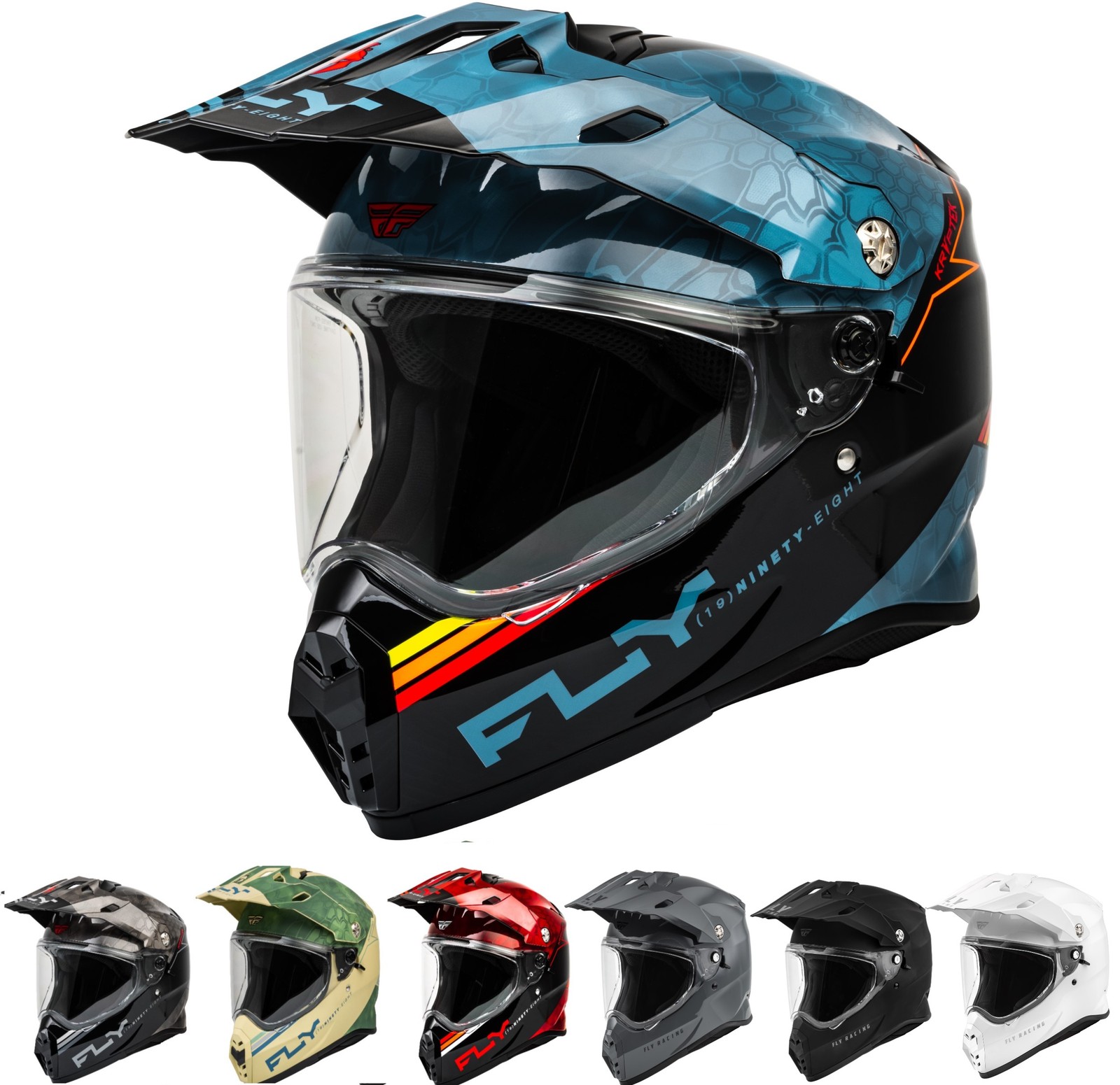 Fly Racing Trekker Kryptek Conceal ADV ATV Off-Road Motorcycle Helmet ...