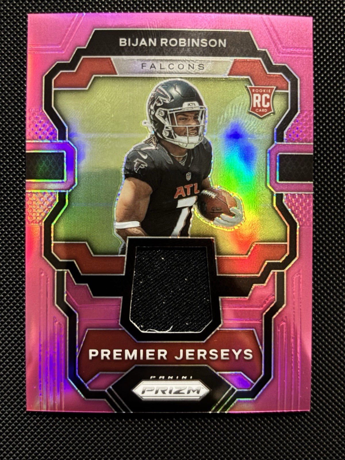 Bijan Robinson 2023 Panini Prizm Pink PREMIER JERSEYS Prizm ROOKIE RC