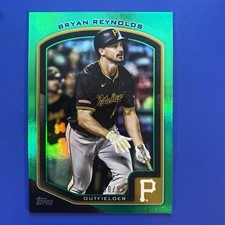2025 Topps Flagship Collection 2. #19 Bryan Reynolds GREEN #/99 Pirates