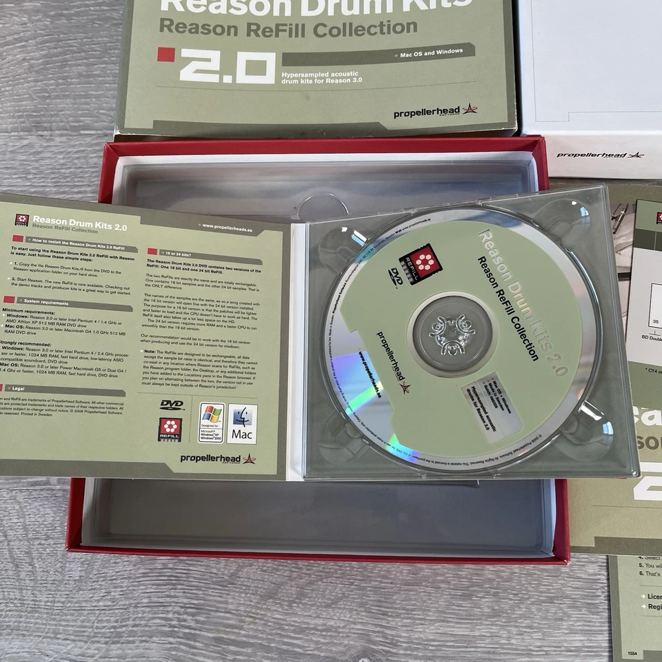 Propellerhead Reason Drum Kits 2.0 ReFill Boxed - Hypersampled mit Lizenz - Bild 2 von 4
