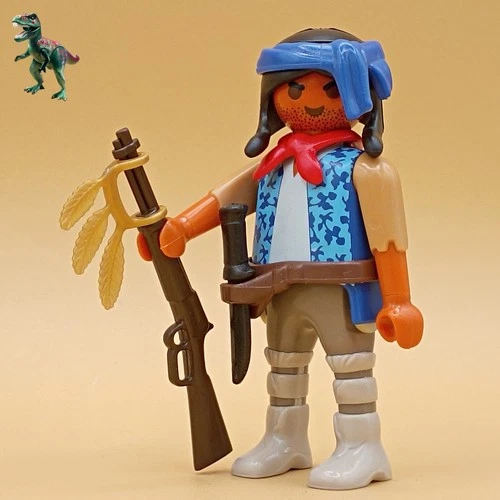 Playmobil Native American Warrior Figure-Indian Renegade-Outsider-Western