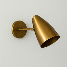 Mid Century Handmade Brass Wall Sconce Stilnovo Style Wall Lamp Livingroom Light