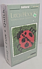 VTG Sealed NIB Natura Caron Latch Hook Kit Ladybug 12" X 12"  P542 Made USA