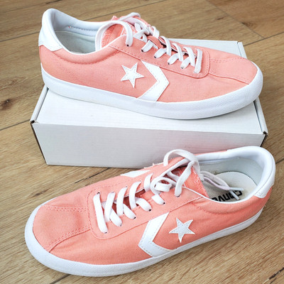 Converse OX Break Point Sneaker Shoes Womens Size 7.5 Sunblush White 157794C GUC