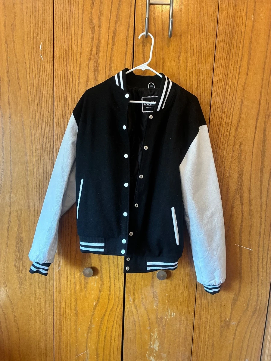 Varsity Jacket Black And White for sale | eBay