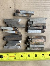 Lot Of 22 Metal Lathe 3/8” Tool Bits - Cement Tip