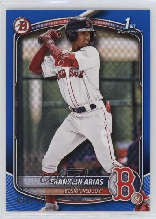 2025 Bowman Prospects Blue 34/150 Franklin Arias #BP-67 3pb