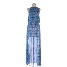 Show Me Your MuMu Halter Maxi Dress - Blue Paisley - Size L