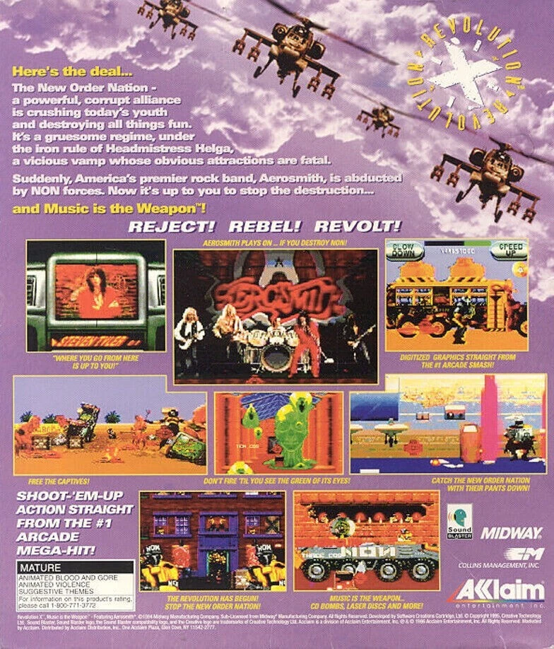 Revolution X PC CD Rom 1994 Acclaim Entertainment Midway Computer Video Game - Image 3 of 3