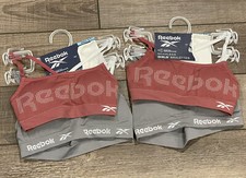 Reebok Girls 2pk Seamless Bralettes Size Small 24.5"-26  New Lot of 2 Sets