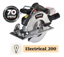 Trend T18S 18V Brushless Circular Saw 165mm (Body Only) + 24T Blade CSB/16524TC